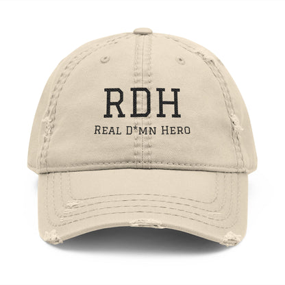 RDH "Real D*mn Hero" Distressed Dad Hat