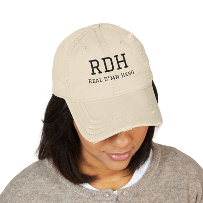 RDH "Real D*mn Hero" Distressed Dad Hat